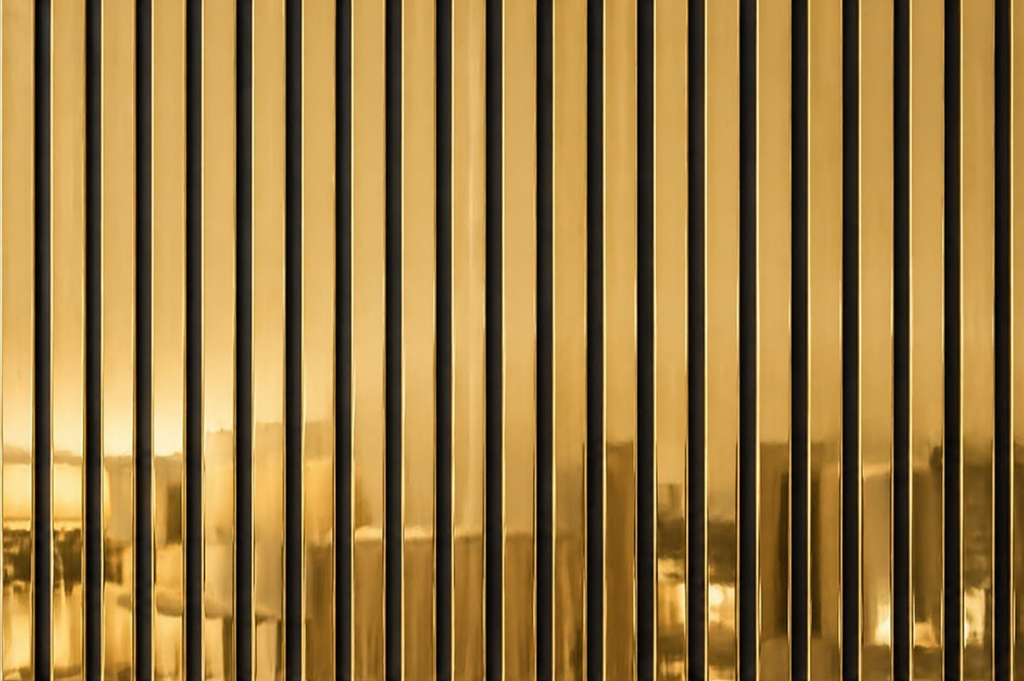 Shiny Gold 01G-280 | 280cm | Acoustic Slat Wall Panel