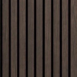 Acoustic Slat Wall Panel - Dark Oak close-up