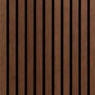 Acoustic Slat Wall Panel - Walnut in bedroom setting