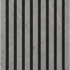 Acoustic Slat Wall Panel - Grey Marble close-up