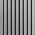 Acoustic Slat Wall Panel - Metallic Light Grey in bedroom setting