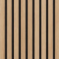 Acoustic Slat Wall Panel - Oak in bedroom setting