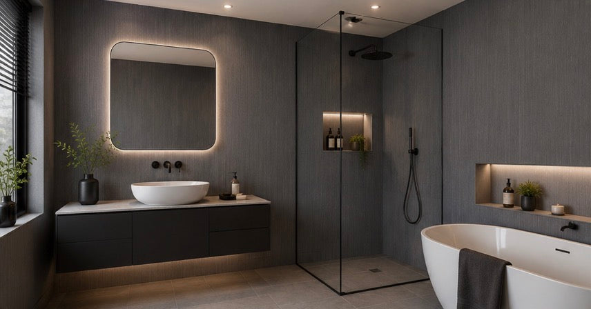 Dark Grey PVC Wall Panel