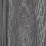 Grey composite exterior cladding close up