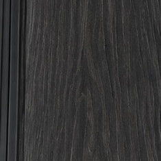 Black composite exterior cladding panel
