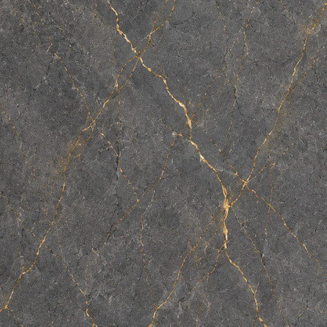 Gold & Grey Marble PVC Wall Panel - close up texture