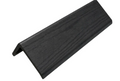 Black wall panel trim corner piece