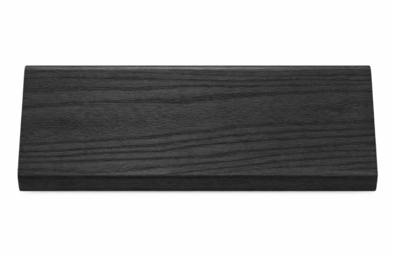 Black wall panel trim flat piece