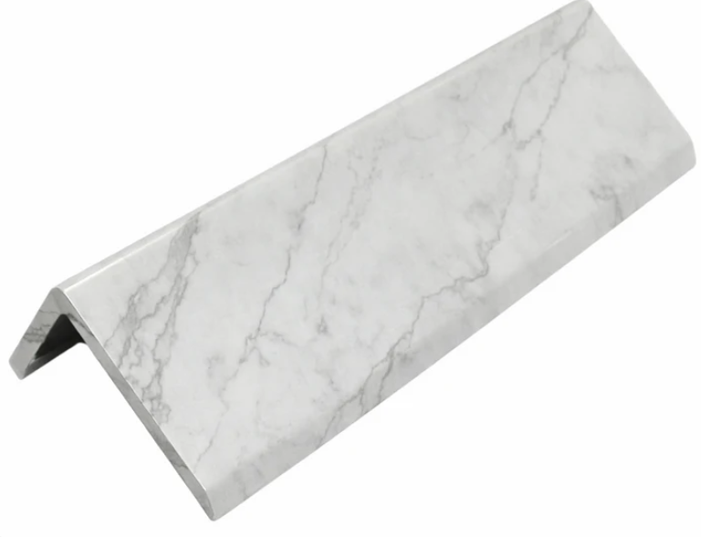 White Marble wall panel trim corner piece