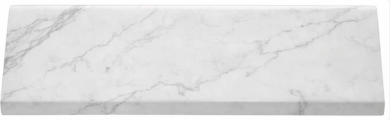 White Marble wall panel trim flat piece