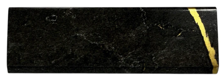 Gold and Black Marble wall panel trim flat piece