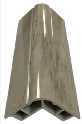 Cream PVC corner strip trim corner view