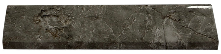 Gold and Grey Marble PVC B strip trim flat view