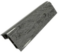 Mix Grey Marble PVC corner strip trim angled view