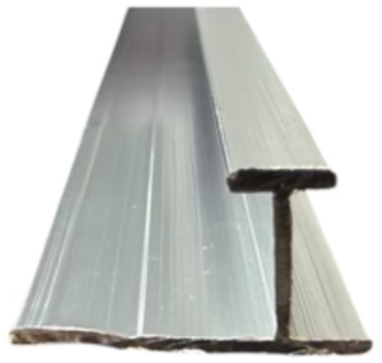 Aluminium PVC strip trim angled view