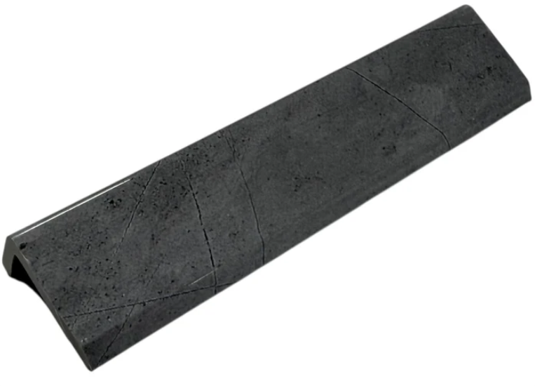 Grey Marble PVC B strip trim angled view