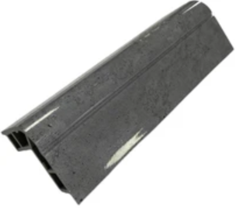 Grey Marble PVC corner strip trim angled view