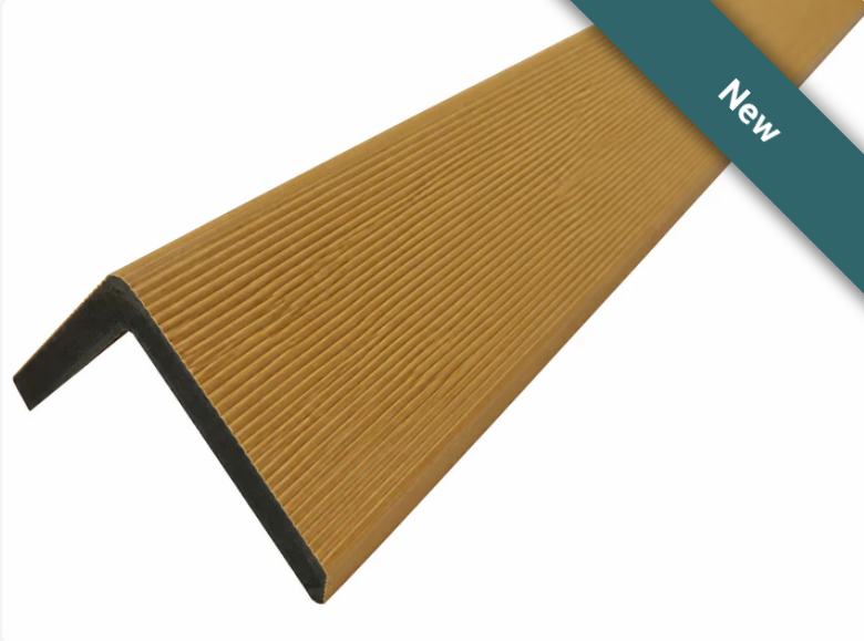 Walnut outdoor trim angled view