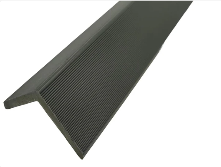 Grey exterior cladding trim angled view
