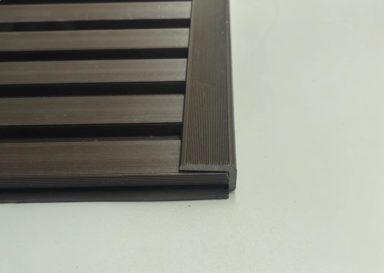 Dark Brown exterior cladding trim installed view